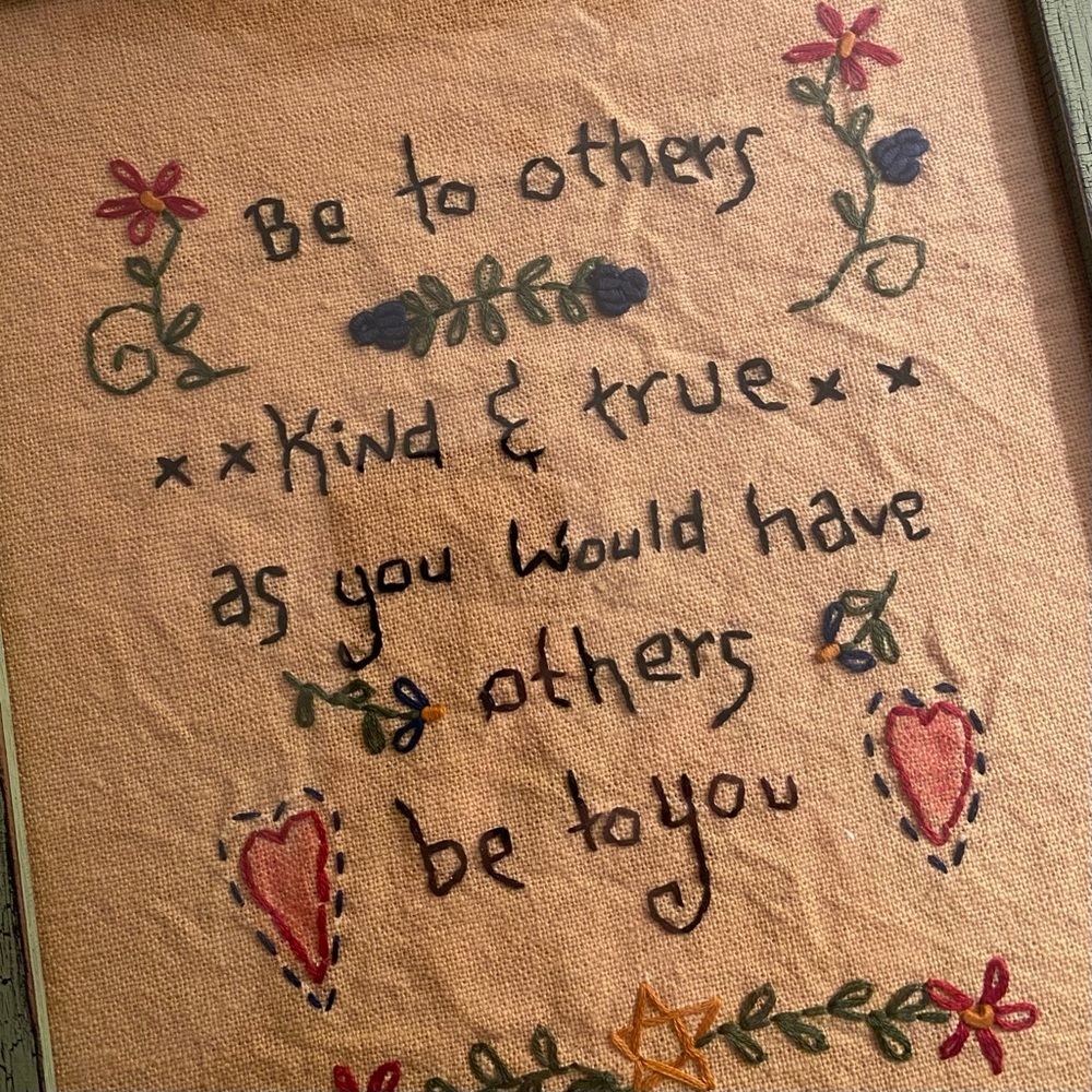 Artisan Inspirational Wall Art - Tan and Red